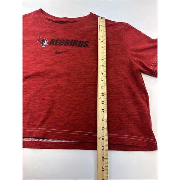 Illinois State University Redbirds Womens T-Shirts Lot Of 2 Cropped Red Large - Picture 8 of 16